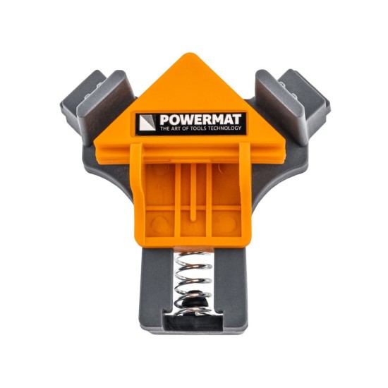 Truhlářské svěrky rohové 90°, 5–22 mm, sada 4 ks – POWERMAT