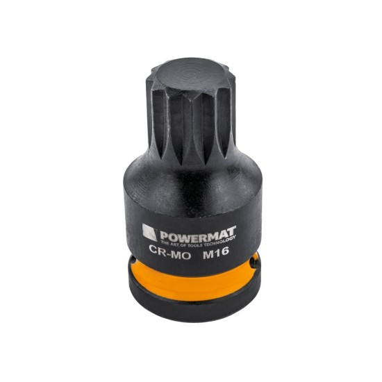 Hlavice rázové zástrčné 1/2" XZN M14–M18, 6 ks (2 délky) – POWERMAT