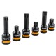Hlavice rázové zástrčné 1/2" XZN M14–M18, 6 ks (2 délky) – POWERMAT