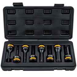 Hlavice rázové zástrčné 1/2" XZN M5–M18, sada 8 ks POWERMAT