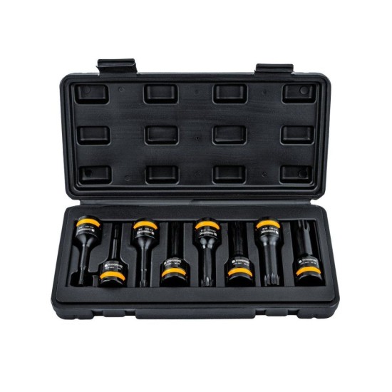 Hlavice rázové zástrčné 1/2" XZN M5–M18, sada 8 ks POWERMAT