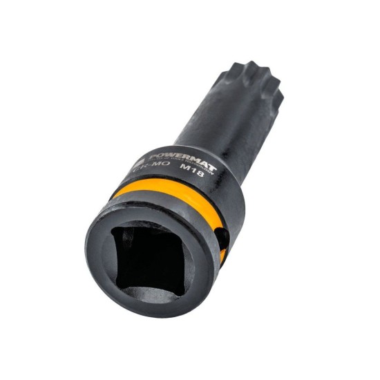 Hlavice rázové zástrčné 1/2" XZN M5–M18, sada 8 ks POWERMAT