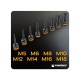 Hlavice rázové zástrčné 1/2" XZN M5–M18, sada 8 ks POWERMAT