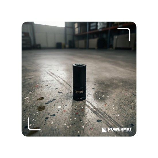 Rázové hlavice šestihranné prodloužené 1/2" 10–38 mm, sada 20 ks – POWERMAT