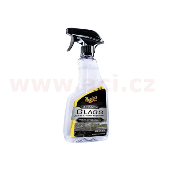 Meguiar's Ultimate Glass Cleaner & Water Repellent - čistič skel s hydrofobní ochranou + tekuté stěrače, 473ml Meguiar's Ultimate Glass Cleaner & Water Repellent - čistič skel s hydrofobní ochranou + tekuté stěrače, 473ml