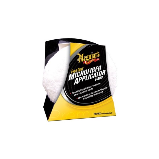 MEGUIARS Even Coat Microfiber Applicator Pads - mikrovláknové aplikátory (2 ks) MEGUIARS Even Coat Microfiber Applicator Pads - mikrovláknové aplikátory (2 ks)
