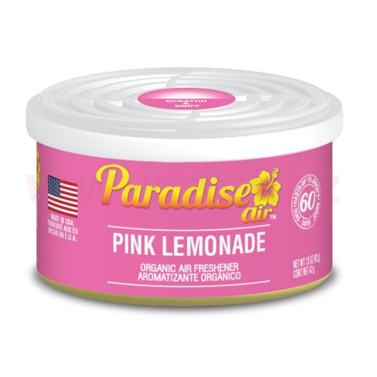 Osvěžovač vzduchu Paradise Air Organic Air Freshener 42 g, vůně: Pink Lemonade