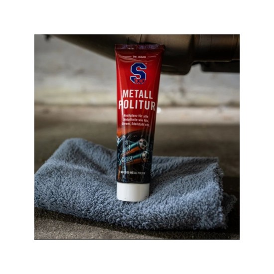 S100 leštěnka na chrom, hliník a kovové povrchy - Metallpolitur 100 ml