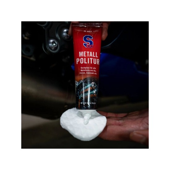 S100 leštěnka na chrom, hliník a kovové povrchy - Metallpolitur 100 ml