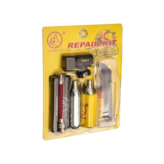 opravný kit pro cyklo pneu včetně bombiček, THUMBS UP