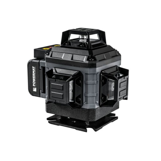 Křížový laser 4D 360°, samonivelační, zelený (SET se stativem) – POWERMAT