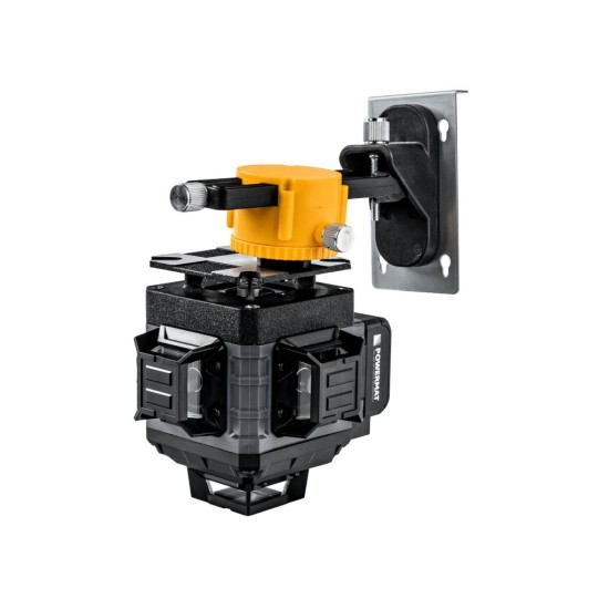 Křížový laser 4D 360°, samonivelační, zelený (SET se stativem) – POWERMAT