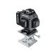 Křížový laser 4D 360°, samonivelační, zelený – POWERMAT