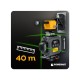 Křížový laser 4D 360°, samonivelační, zelený – POWERMAT