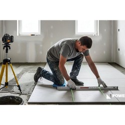 Křížový laser 4D 360°, samonivelační, zelený – POWERMAT