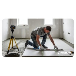 Křížový laser 4D 360°, samonivelační, zelený – POWERMAT