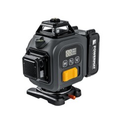 Křížový laser 4D 360°, samonivelační, zelený – POWERMAT