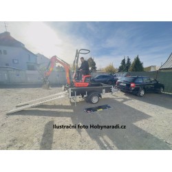 Nájezdová rampa hliníková 2500/350 mm, nosnost 2950 kg na pár - VAPP Nájezdová rampa hliníková 2500/350 mm, nosnost 2950 kg na pár - VAPP