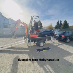 Nájezdová rampa hliníková 2500/350 mm, nosnost 2950 kg na pár - VAPP