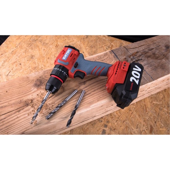 Aku šroubovák SHARE20V, BRUSHLESS, 2 Ah – EXTOL PREMIUM