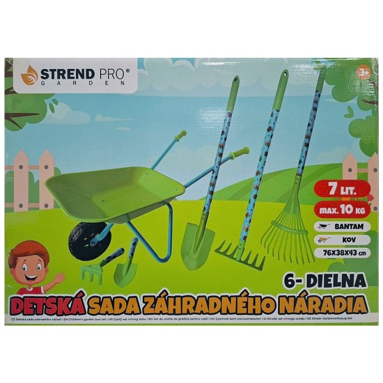 Dětské zahradní nářadí, sada 6 ks – STREND PRO
