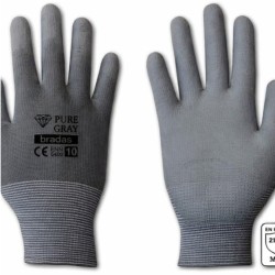 Pracovní rukavice PURE GRAY 10" – BRADAS