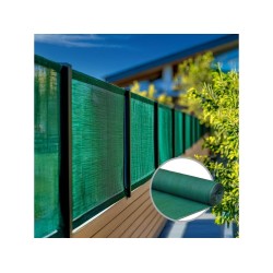 Stínící tkanina na pletivo 95 % 1,5×10 m, 160 g/m², zelená – BRADAS