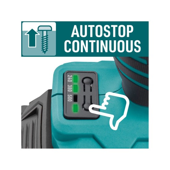 Aku rázový utahovák 1/2″ 500 Nm, SHARE20V, BRUSHLESS, bez baterie a nabíječky – EXTOL INDUSTRIAL