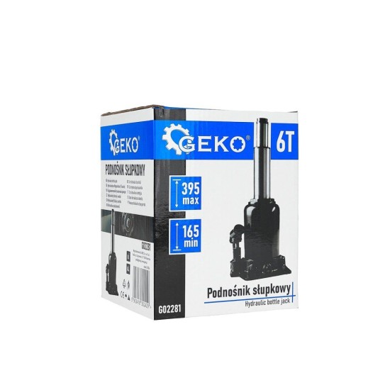 Dvoustupňový hydraulický zvedák (panenka) 6 t, nízkoprofilový – GEKO