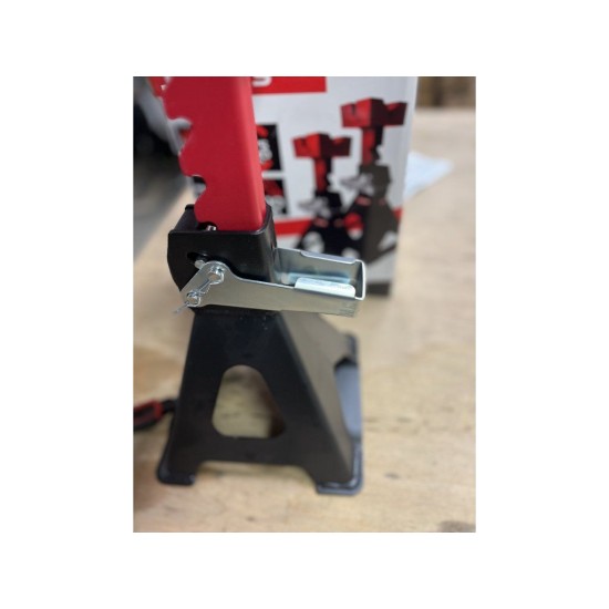 Podpěra pod auto 3 t (1 pár), nastavitelná s aretací a gumovou podložkou – TVARDY