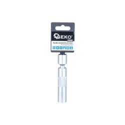 Nástrčná hlavice na svíčky, tenkostěnná s kloubem 14 mm 3/8" CrV – GEKO