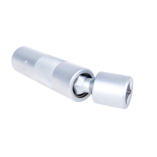 Nástrčná hlavice na svíčky, tenkostěnná s kloubem 16 mm 3/8" CrV – GEKO