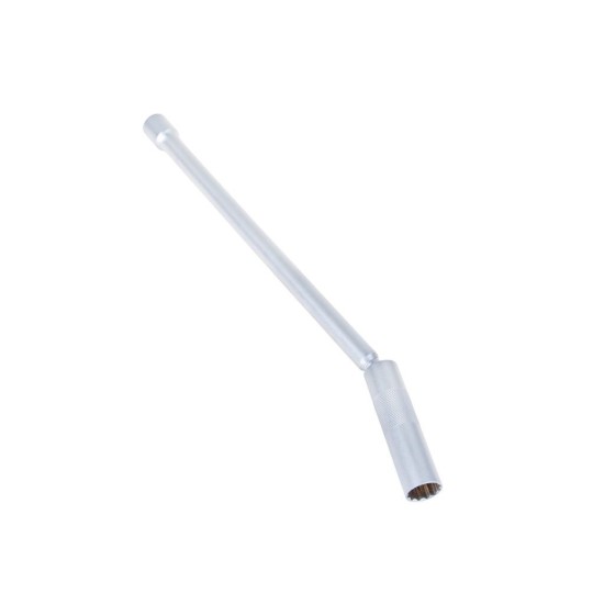 Nástrčná hlavice na svíčky s kloubem 14 mm 3/8", délka 310 mm, CrV – GEKO