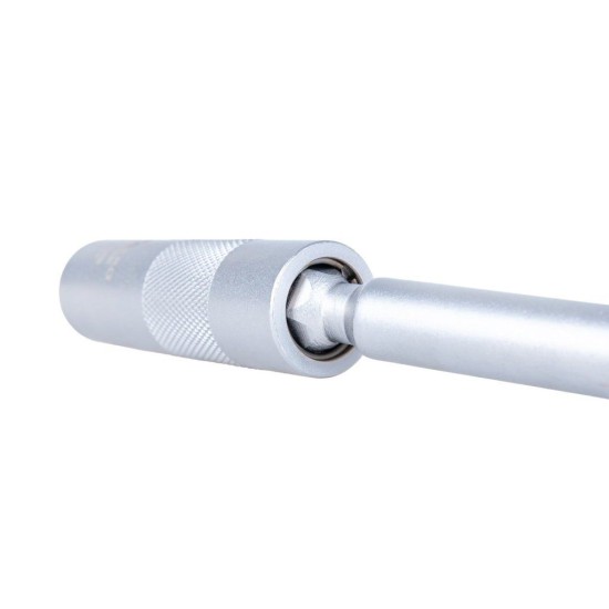 Nástrčná hlavice na svíčky s kloubem 16 mm 3/8", délka 310 mm, CrV – GEKO