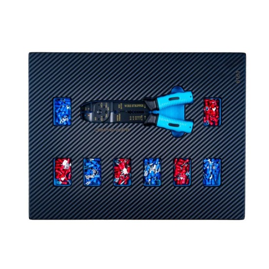 Dílenský vozík, 12 zásuvek, dřevěná deska, sada nářadí 501 ks – GEKO