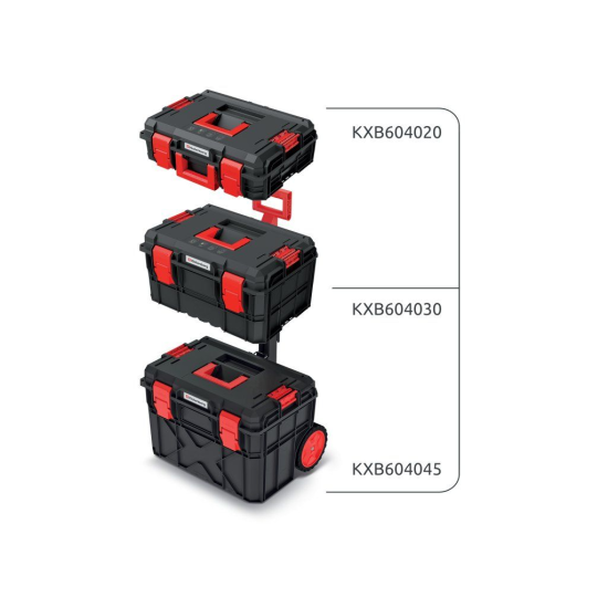 Kufr na nářadí s kolečky X BLOCK PRO 95 set – KISTENBERG