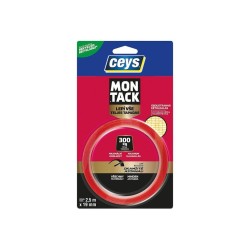 Oboustranná lepicí páska Montack 19 mm × 2,5 m – CEYS