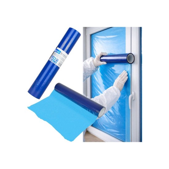 Ochranná folie na okna 50 cm × 50 m, samolepící – GEKO