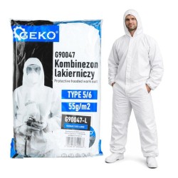 Jednorázový oblek (overal) typ 5/6, 55 g/m², velikost L – GEKO