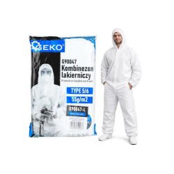 Jednorázový oblek (overal) typ 5/6, 55 g/m², velikost L – GEKO