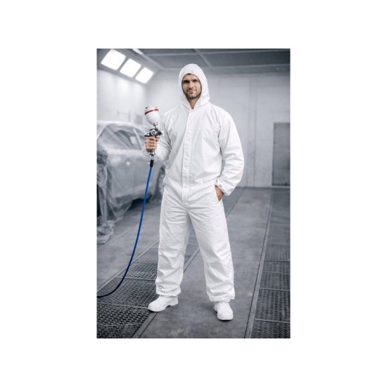 Jednorázový oblek (overal) typ 5/6, 55 g/m², velikost XXL – GEKO