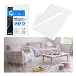 Malířská zakrývací folie 4×5 m 5 µm – GEKO