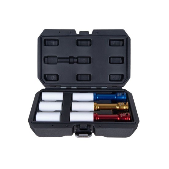 Nástrčné rázové prodloužené hlavice na ALU disky 1/2", 17, 19, 21 mm – GEKO