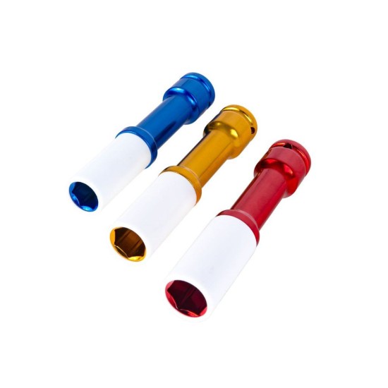 Nástrčné rázové prodloužené hlavice na ALU disky 1/2", 17, 19, 21 mm – GEKO