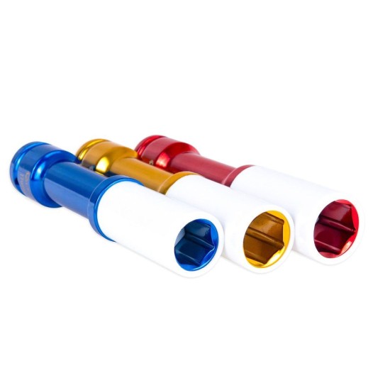 Nástrčné rázové prodloužené hlavice na ALU disky 1/2", 17, 19, 21 mm – GEKO