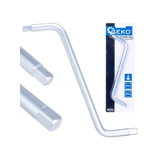 Klíč na vypouštěcí zátky olejových van 8×10 mm – GEKO