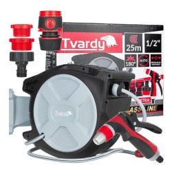 Automatický naviják s hadicí 1/2" 25 m BRASS-LINE – TVARDY