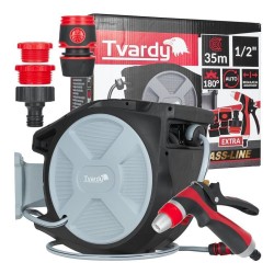 Automatický naviják s hadicí 1/2" 35 m BRASS-LINE – TVARDY