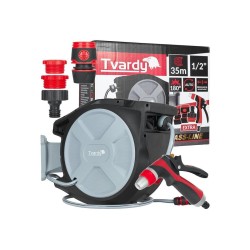 Automatický naviják s hadicí 1/2" 35 m BRASS-LINE – TVARDY