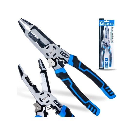 Multifunkční elektrikářské kleště 9v1, 225 mm – GEKO